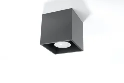 Plafon QUAD 1 antracyt (SL.0567) - Sollux