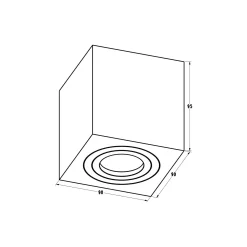 PLAFON QUARDIP SL SPOT (ACGU10-160) Zuma Line