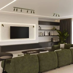 Plafon RING 6L zielony oliwkowy (SL.1505) - Sollux Lighting