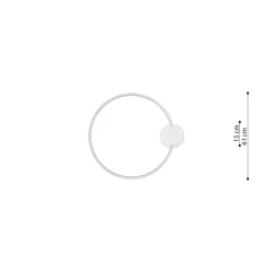 Plafon RIO 55 ochra czerwona LED 4000K (TH.414) - Thoro Lighting