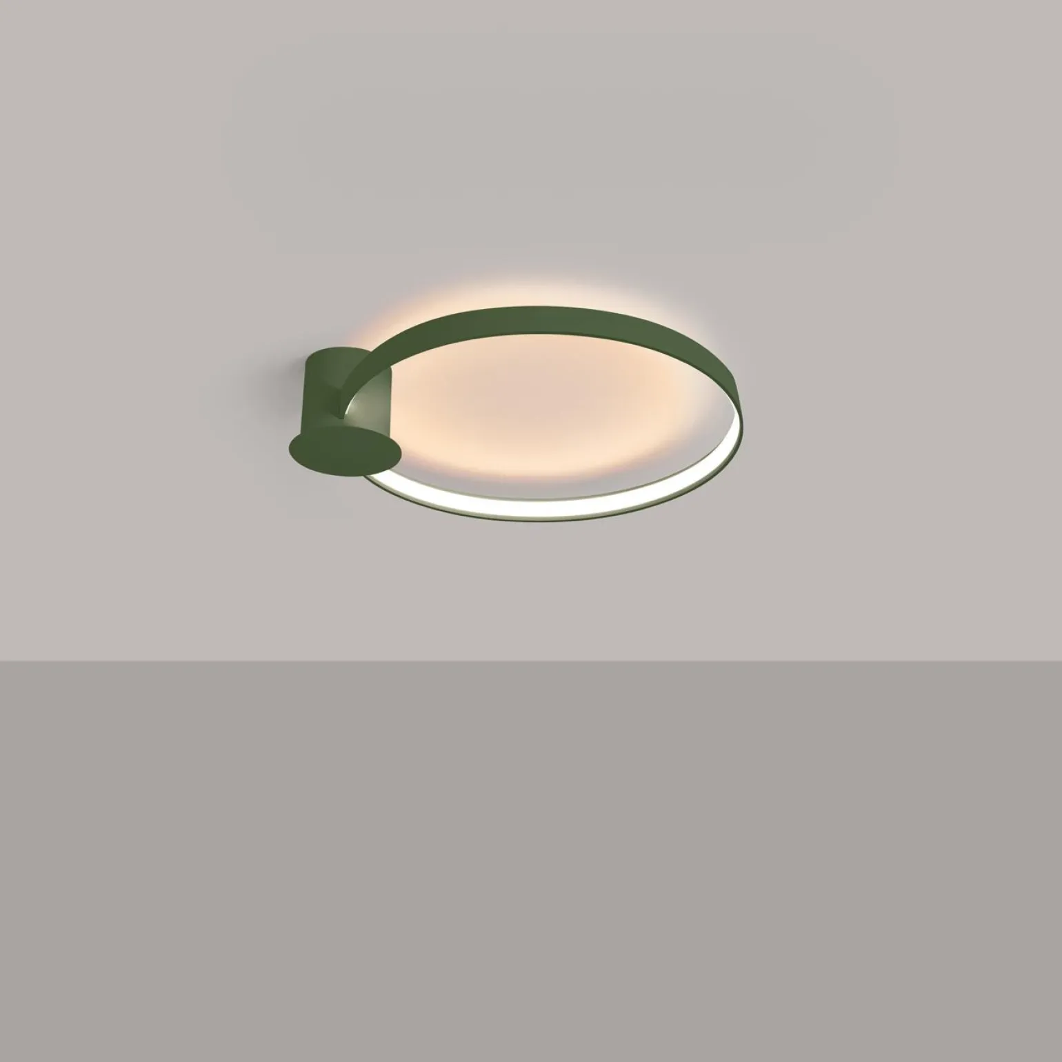 Plafon RIO 55 zielony oliwkowy LED 3000K (TH.389) - Thoro Lighting