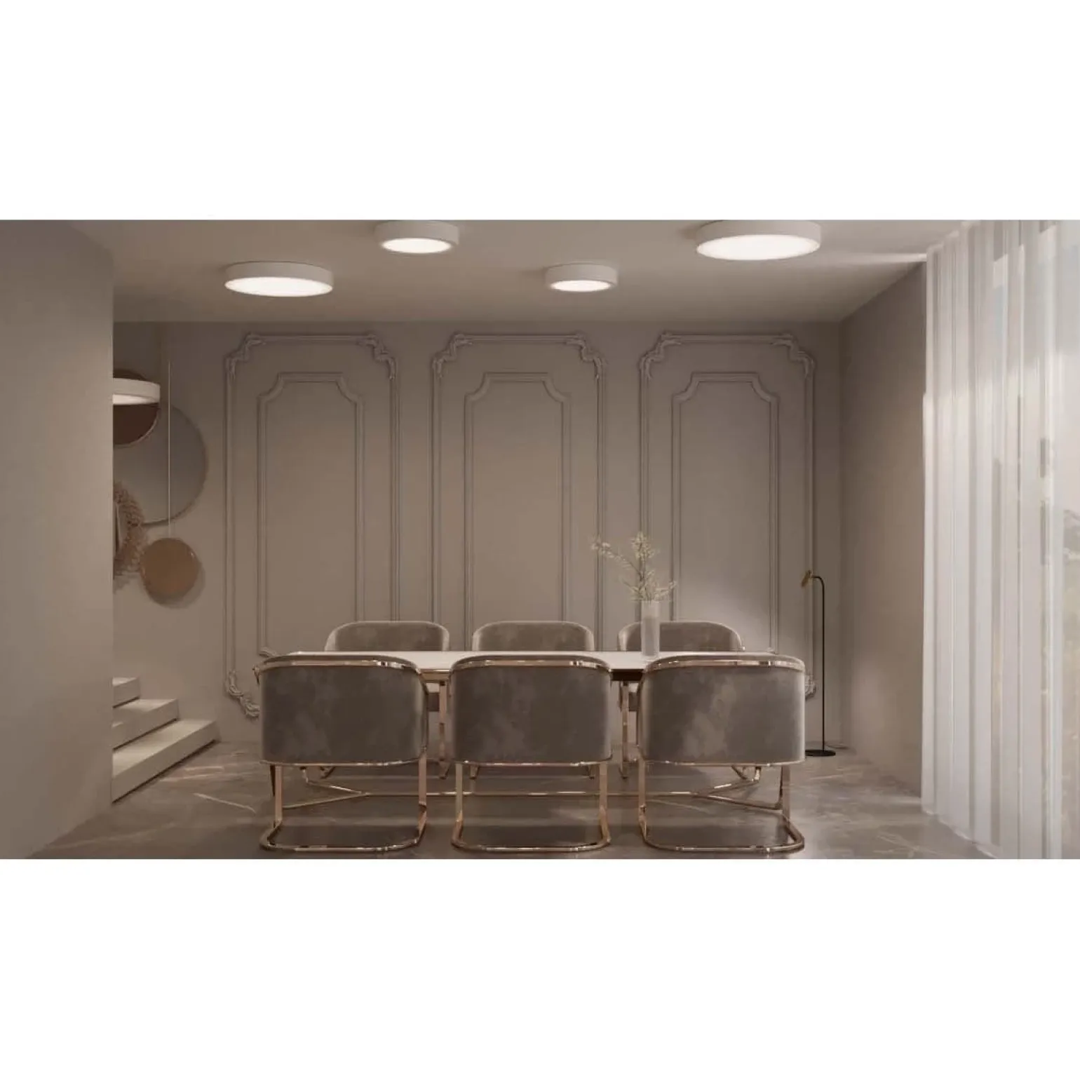 Plafon Sengo 40 - Biały (90 mm) (1249) - Shilo