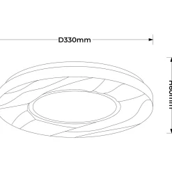 Plafon Tenaro 33 cm biały LED 4000K (LP-7312/1C-33 WH) - Light Prestige