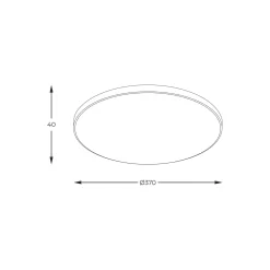 Plafon VERI LAMPA złoty Ø 37 (WM-C7300-S-G) - Zuma Line