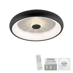 Plafon VERTIGO ceiling light black body (14384-18) - Paul Neuhaus
