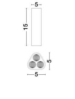 Plafon wewnętrzny TACHIRA (LE44910) - Luces Exclusivas