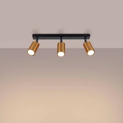 Plafon WINX 3 czarny/miedź (SL.1376) - Sollux Lighting