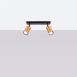 Plafon WINX 2 czarny/miedź (SL.1375) - Sollux Lighting