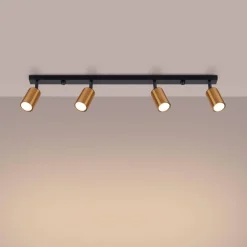 Plafon WINX 4L czarny/miedź (SL.1379) - Sollux Lighting