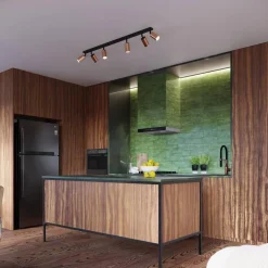 Plafon WINX 4L czarny/miedź (SL.1379) - Sollux Lighting