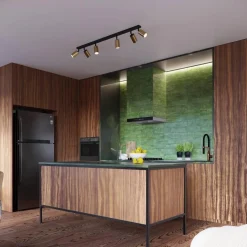 Plafon WINX 6L czarny/złoty (SL.1388) - Sollux Lighting