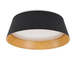 Plafon z efektownym kloszem FRILL LED czarny 45 cm (ST-DL6487-C-BK) - Step into Design