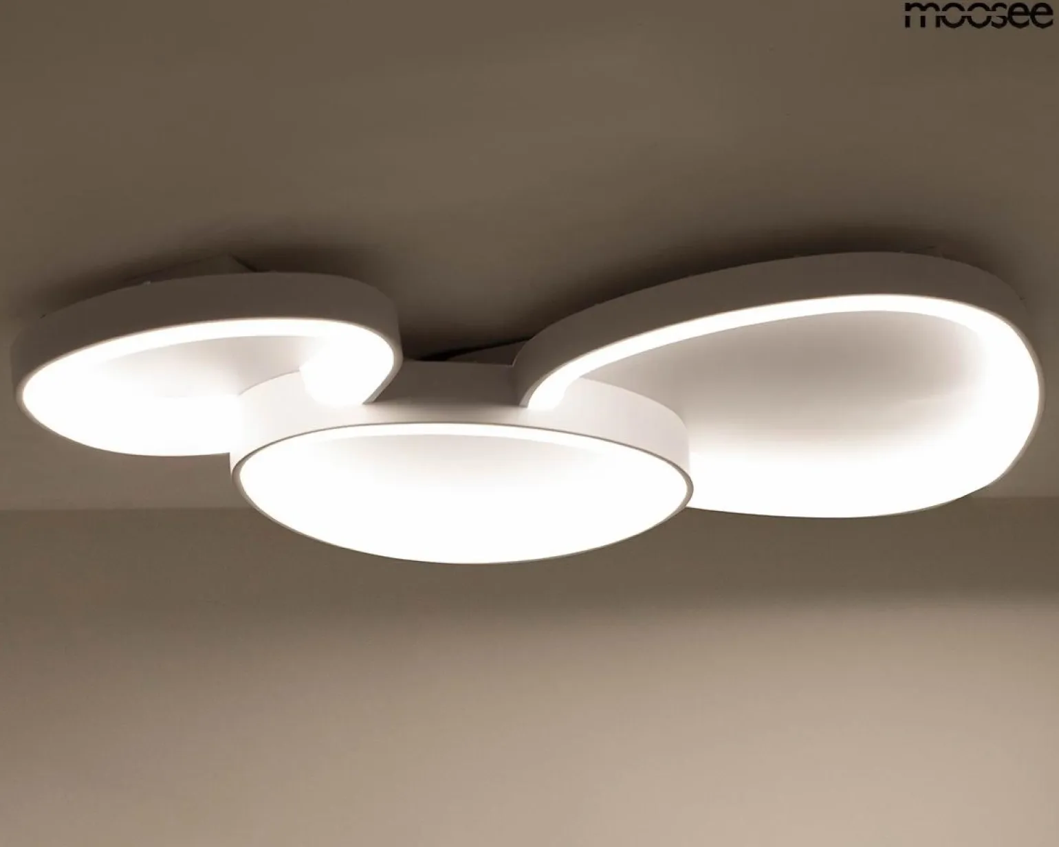 Plafon z pilotem i timerem MOOSEE CELLS 3 biała (MSE1501100501) - Moosee