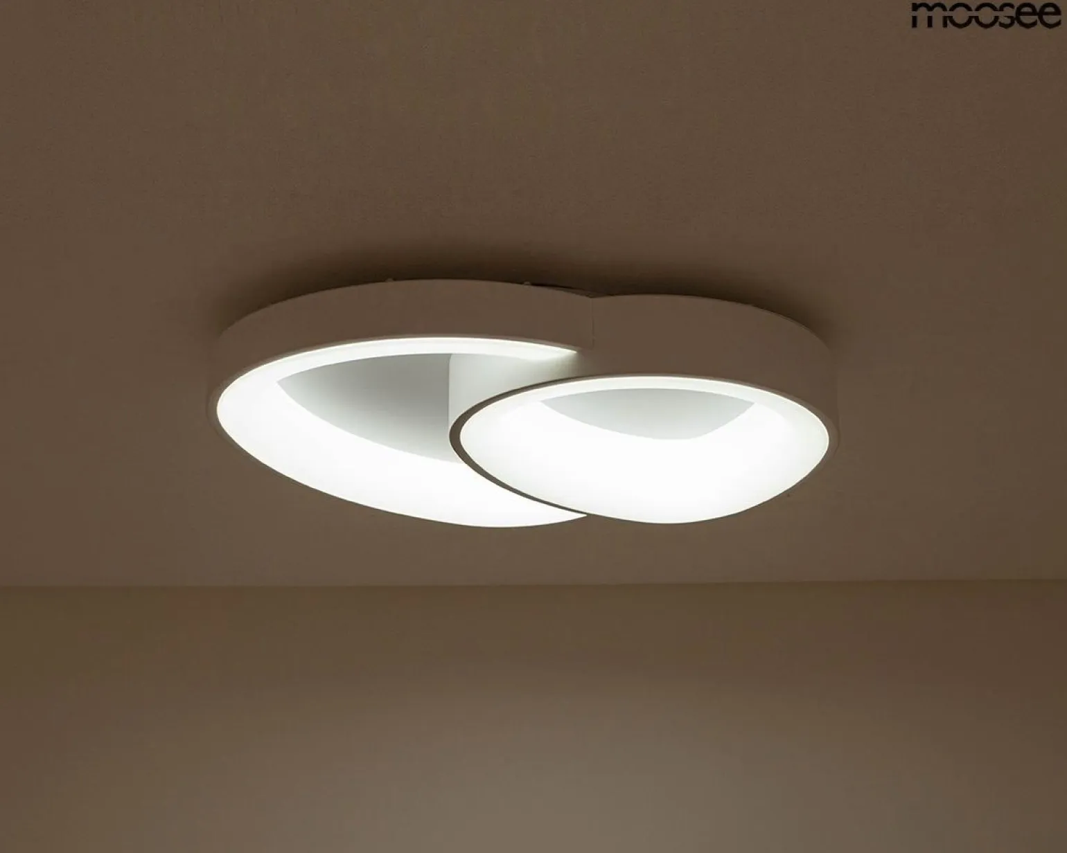 Plafon z pilotem i timerem MOOSEE CELLS 2 biała (MSE1501100502) - Moosee