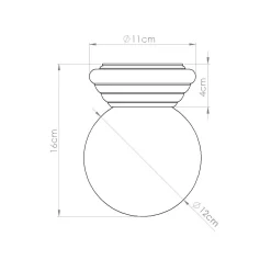 Plafon ZORI biały IP44 (SL.1904) - Sollux Lighting