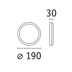 Plafoniera ATRIA SHINE LED Backlight z czujnikiem 11W okrągła 190mm 850lm 4000K IP44 230V biały / tworzywo sztuczne (PL71183) - PAULMANN