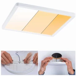 Plafoniera VariFit AREO LED DIM 16W 1400lm 2000-4000K 230x230mm IP44 230V biały matowy / tworzywo sztuczne (PL92994) - PAULMANN