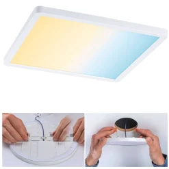 Plafoniera VariFit AREO LED DIM SM Zigbee 16W 1400lm 3000-6500K 230x 230mm IP44 230V biały matowy / tworzywo sztuczne (PL93048) - PAULMANN