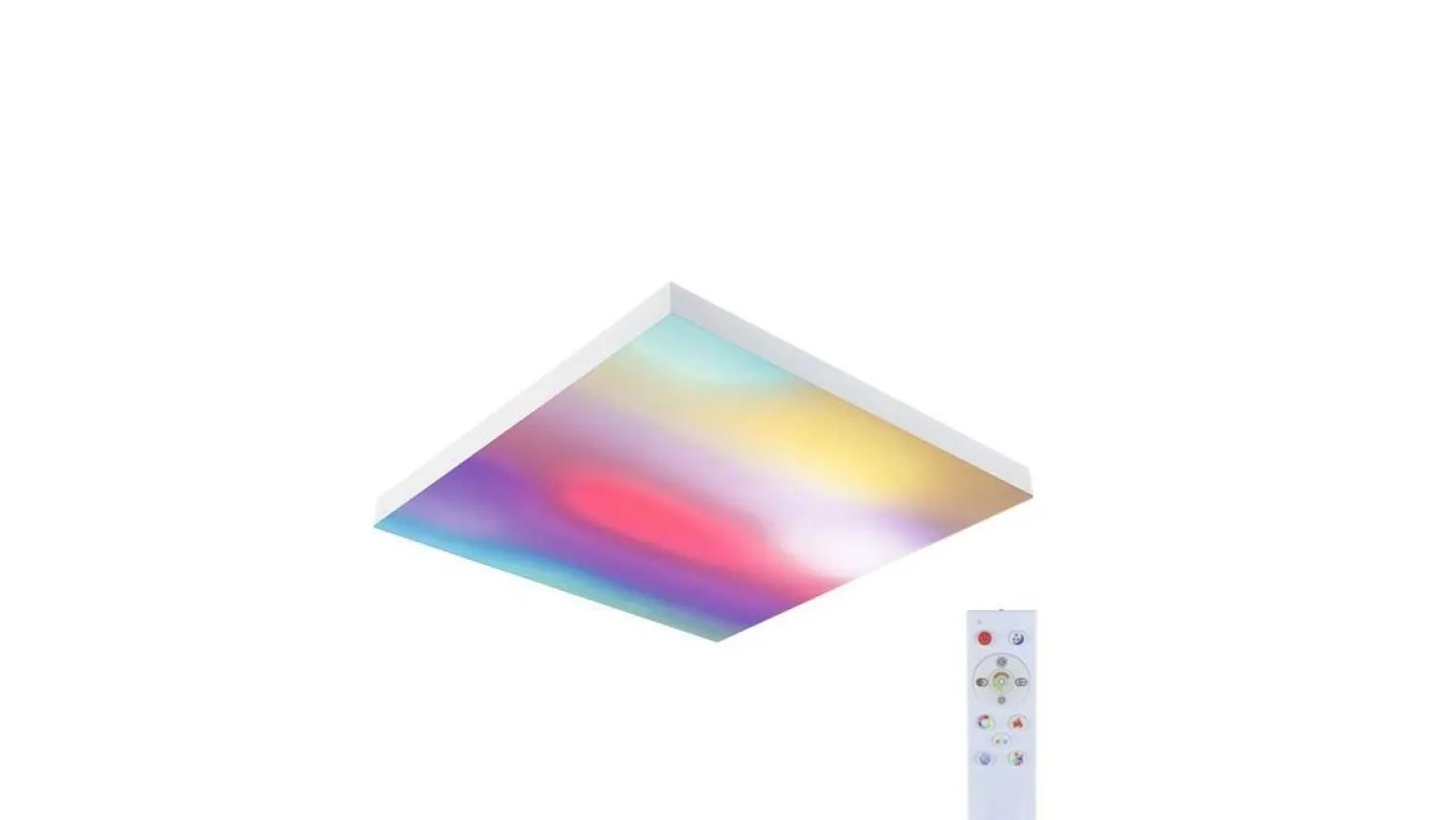 Plafoniera VELORA LED RGBW DIM Rainbow 19W 1690lm + pilot 450x450mm 3000-6500K 230V biały / metal (PL79905) - PAULMANN