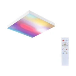 Plafoniera VELORA LED RGBW DIM Rainbow 13W 1140lm + pilot 295x295mm 3000-6500K 230V czarny / metal (PL79907) - PAULMANN