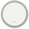 Podświetlane i podgrzewane lustro SERGIO MIRROR 80 HEATED CCT SWITCH Złoty (AZ5822) - Azzardo
