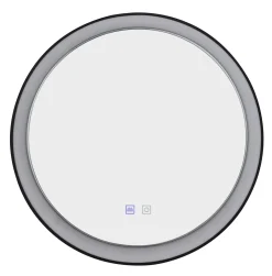 Podświetlane i podgrzewane lustro SERGIO MIRROR 80 HEATED CCT SWITCH Czarny (AZ5821) - Azzardo