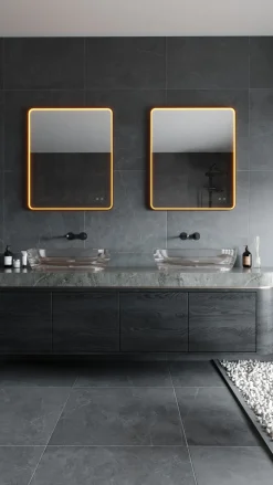 Podświetlane,ściemnialne lustro MAXLIGHT W0385 MIRROR PROSTOKĄT 76x91cm