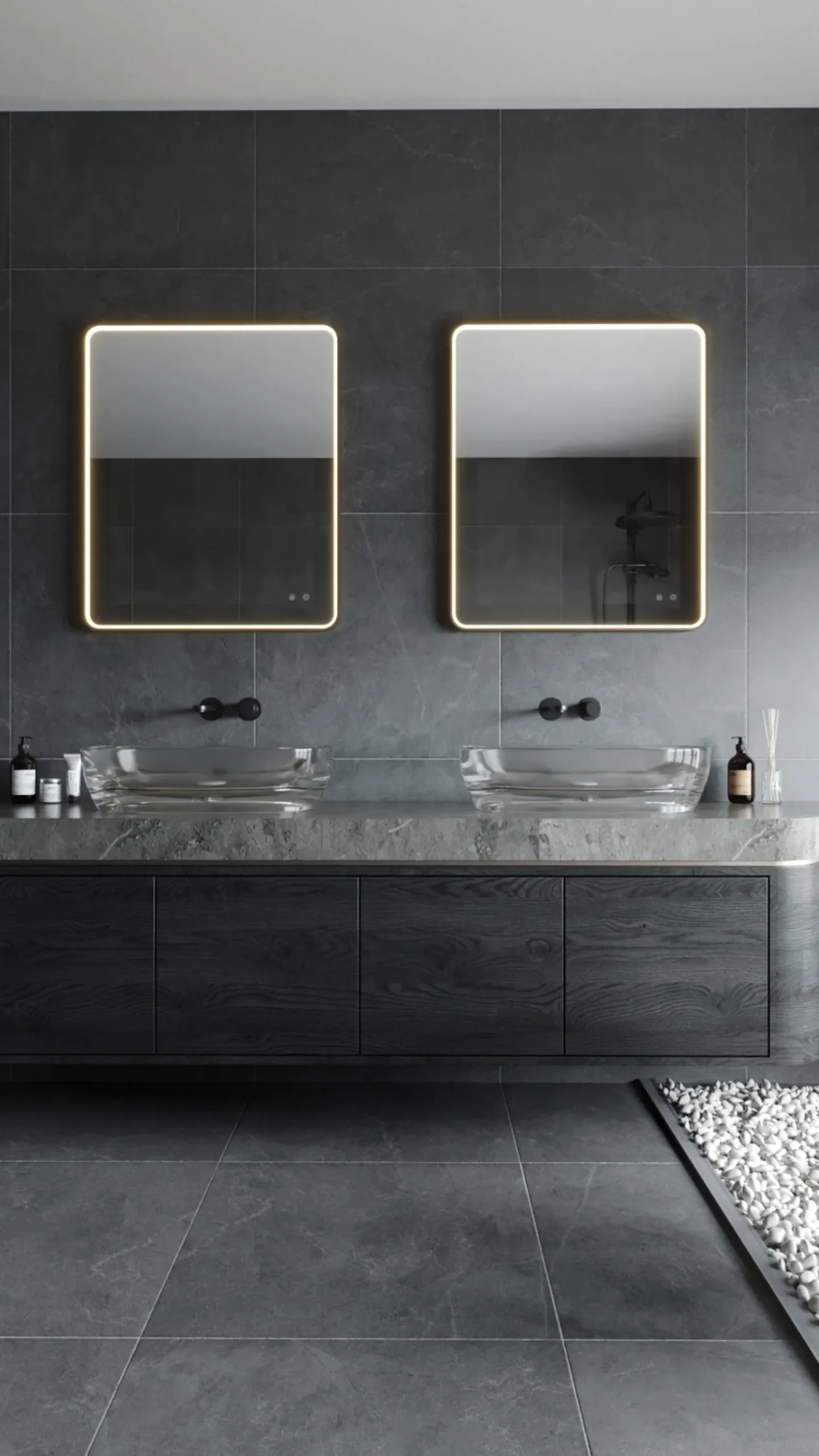 Podświetlane,ściemnialne lustro MAXLIGHT W0385 MIRROR PROSTOKĄT 76x91cm