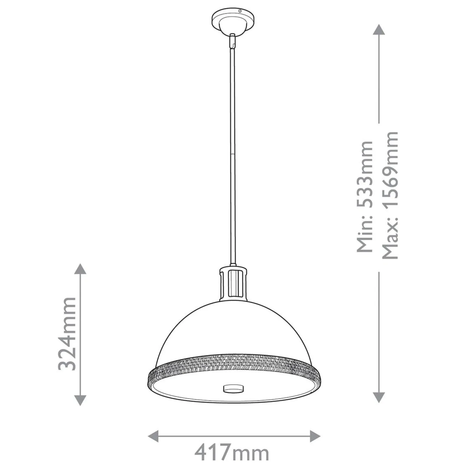Pojedyncza lampa nad stół Doral Matowa biel, vintage mosiądz (QN-DORAL-P-M-WHT) - Quintiesse