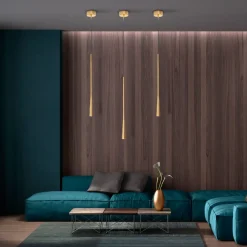 Pojedyncza Lampa Wisząca Elysia 1xLED złota (PL0121-GD) - Yaskr