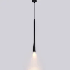 Pojedyncza Lampa Wisząca Elysia 1xLED czarna (PL0121-BK) - Yaskr