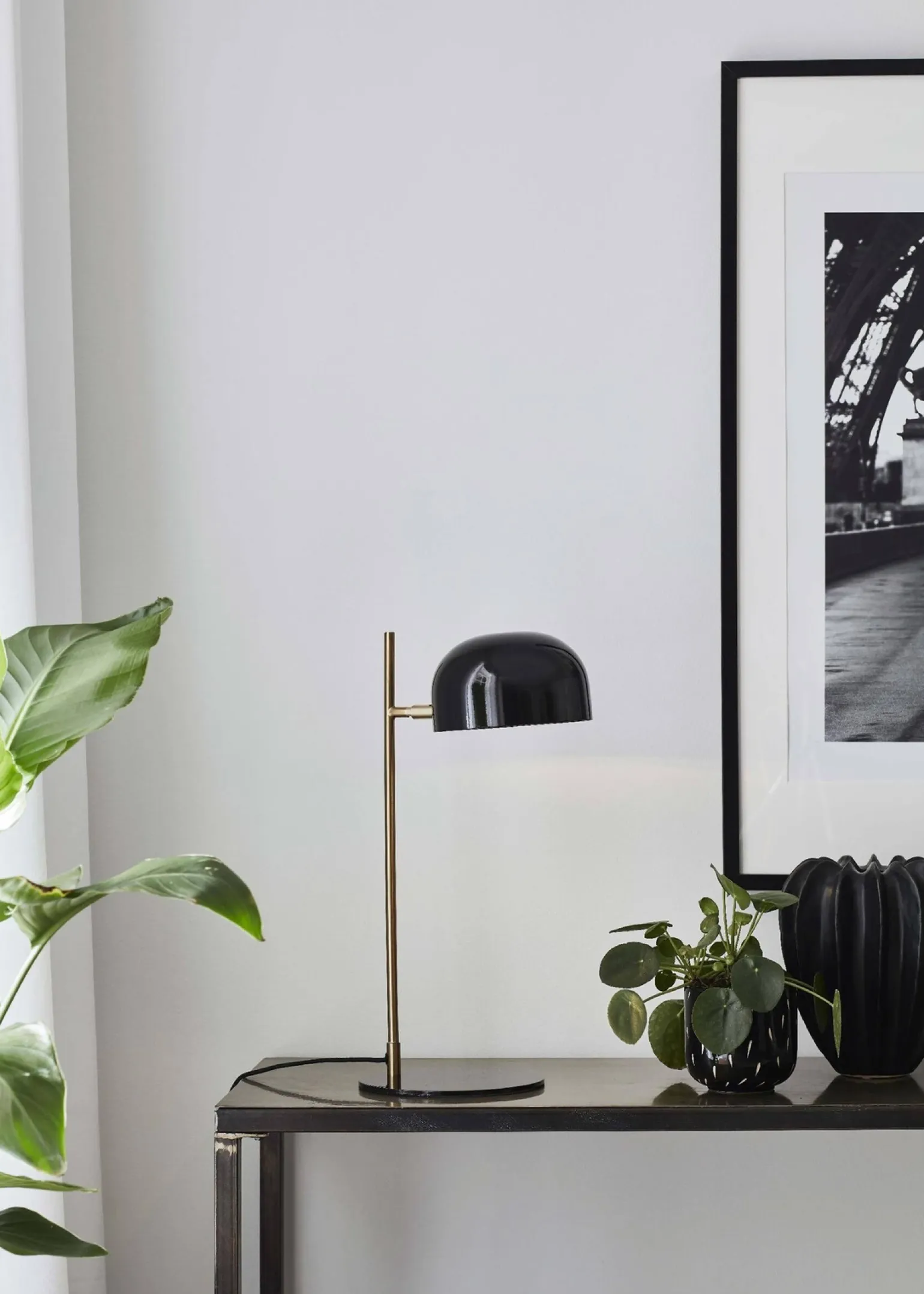 POSE Stołowa 1L Czarna/Złoty Szczotkowany