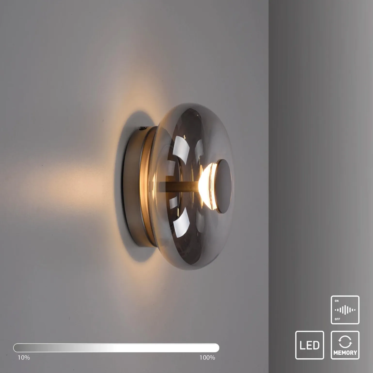 POSH KINKIET/LAMPA SUFITOWA SZARA (15696-15) - Paul Neuhaus