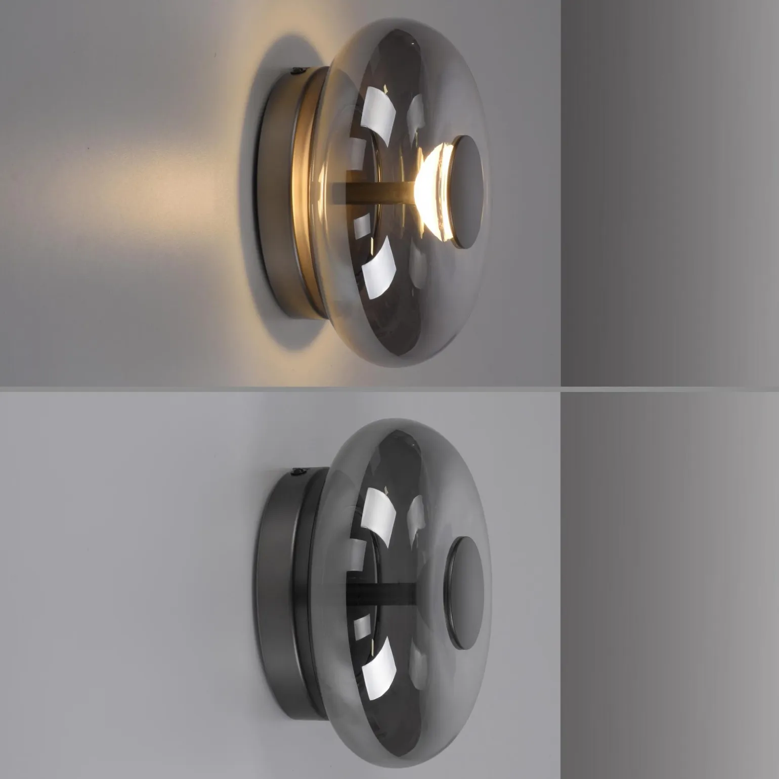 POSH KINKIET/LAMPA SUFITOWA SZARA (15696-15) - Paul Neuhaus