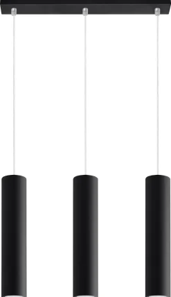 Potrójna Lampa wisząca LAGOS 3 czarny (SL.0329) - Sollux