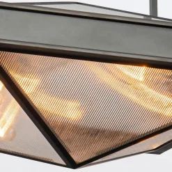 Półplafon Cairo - 4 źródła światła - Miejski brąz (QN-CAIRO-SF-UBZ-CR) - Quintiesse