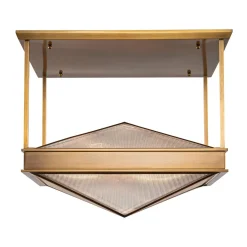 Półplafon Cairo - 4 źródła światła - Vintage mosiądz (QN-CAIRO-SF-VBS-CR) - Quintiesse