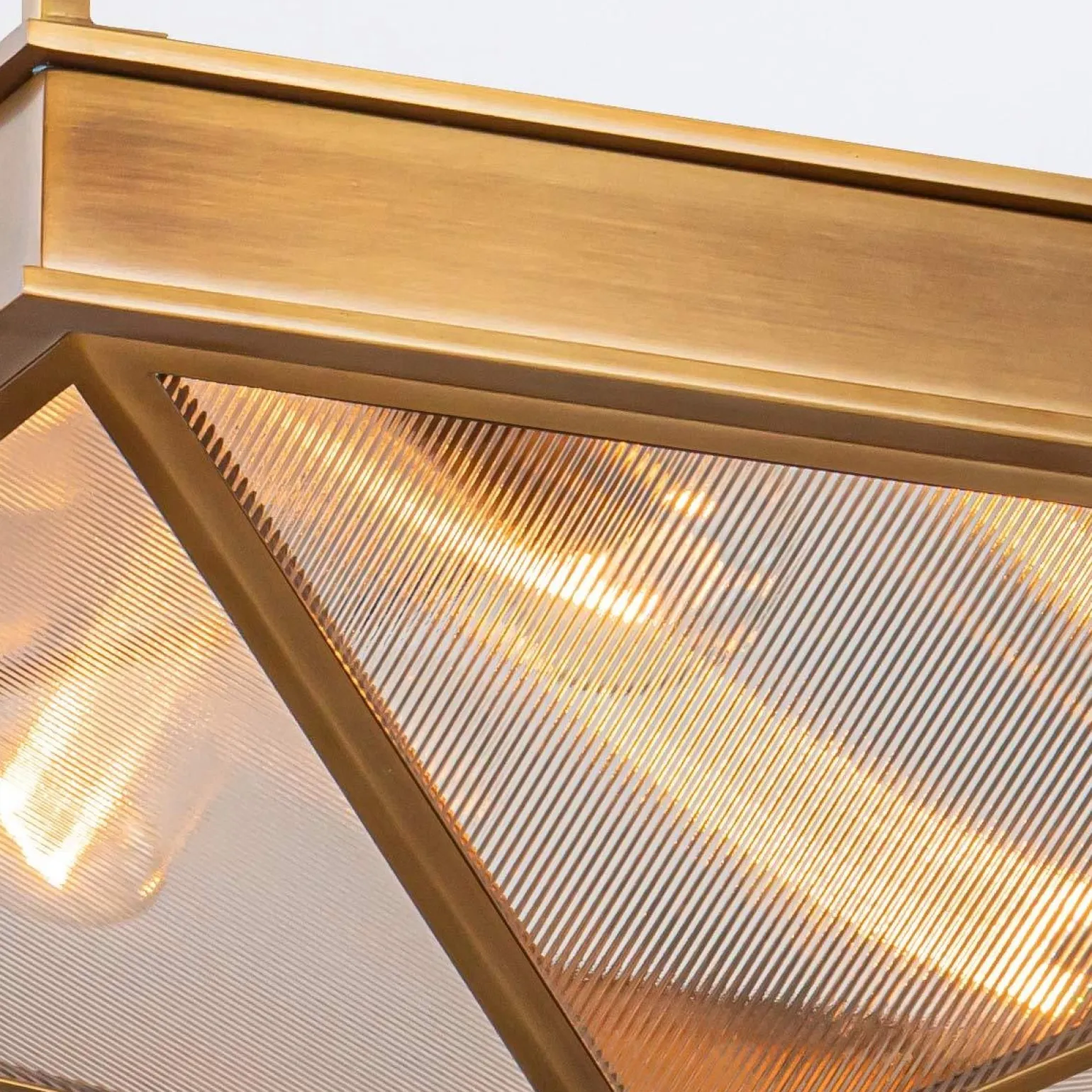 Półplafon Cairo - 4 źródła światła - Vintage mosiądz (QN-CAIRO-SF-VBS-CR) - Quintiesse