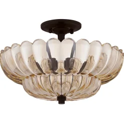 Półplafon Whitecap - 4 źródła światła - Kakaowy brąz (QZ-WHITECAP-SF-M) - Elstead Lighting