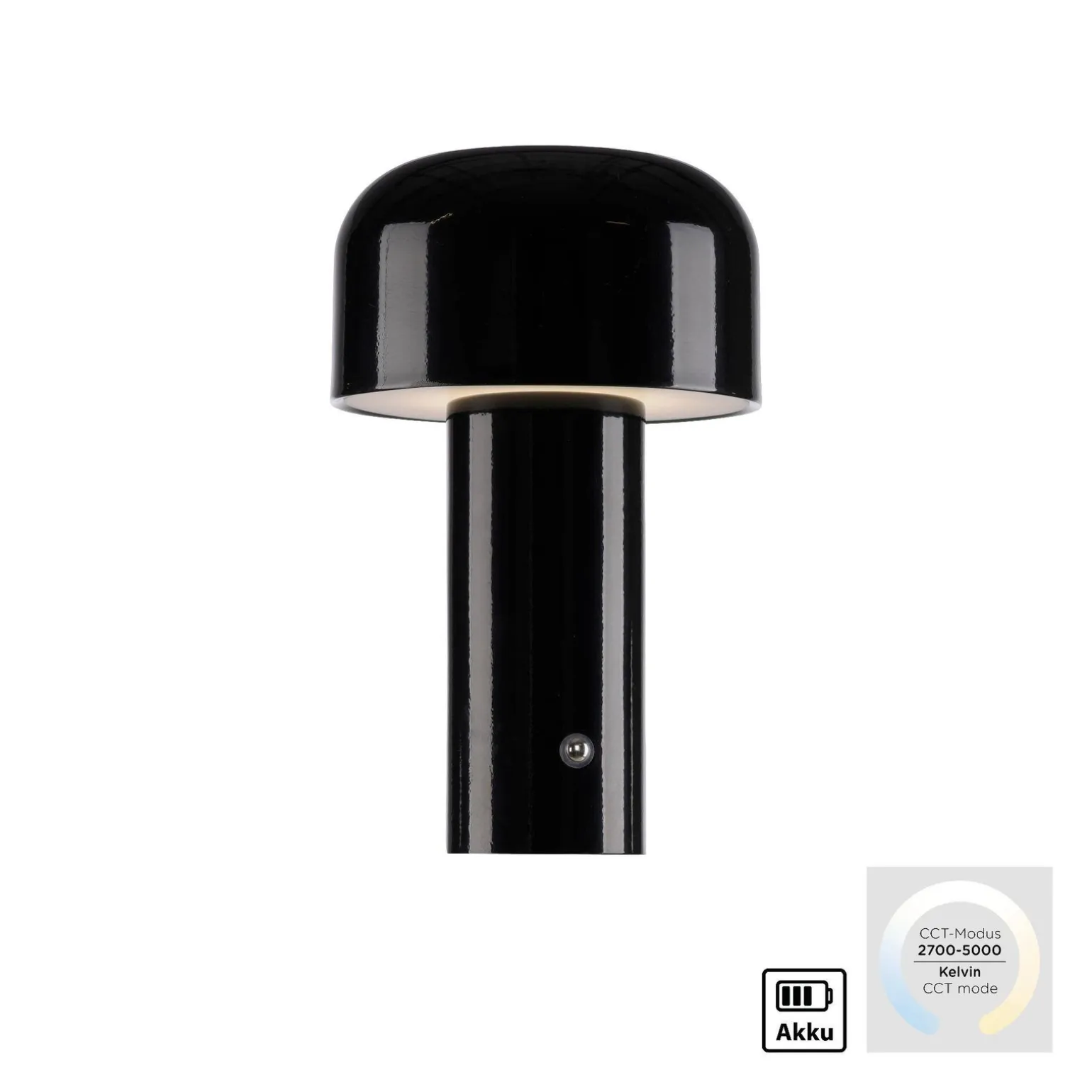 Przenośna, ładowalna lampa AGNES czarna (19190-18) - Paul Neuhaus