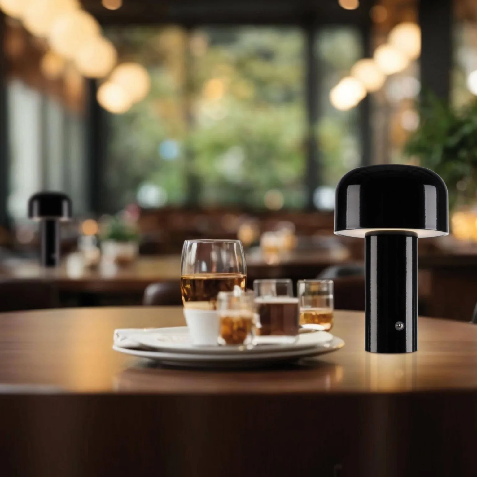 Przenośna, ładowalna lampa AGNES czarna (19190-18) - Paul Neuhaus