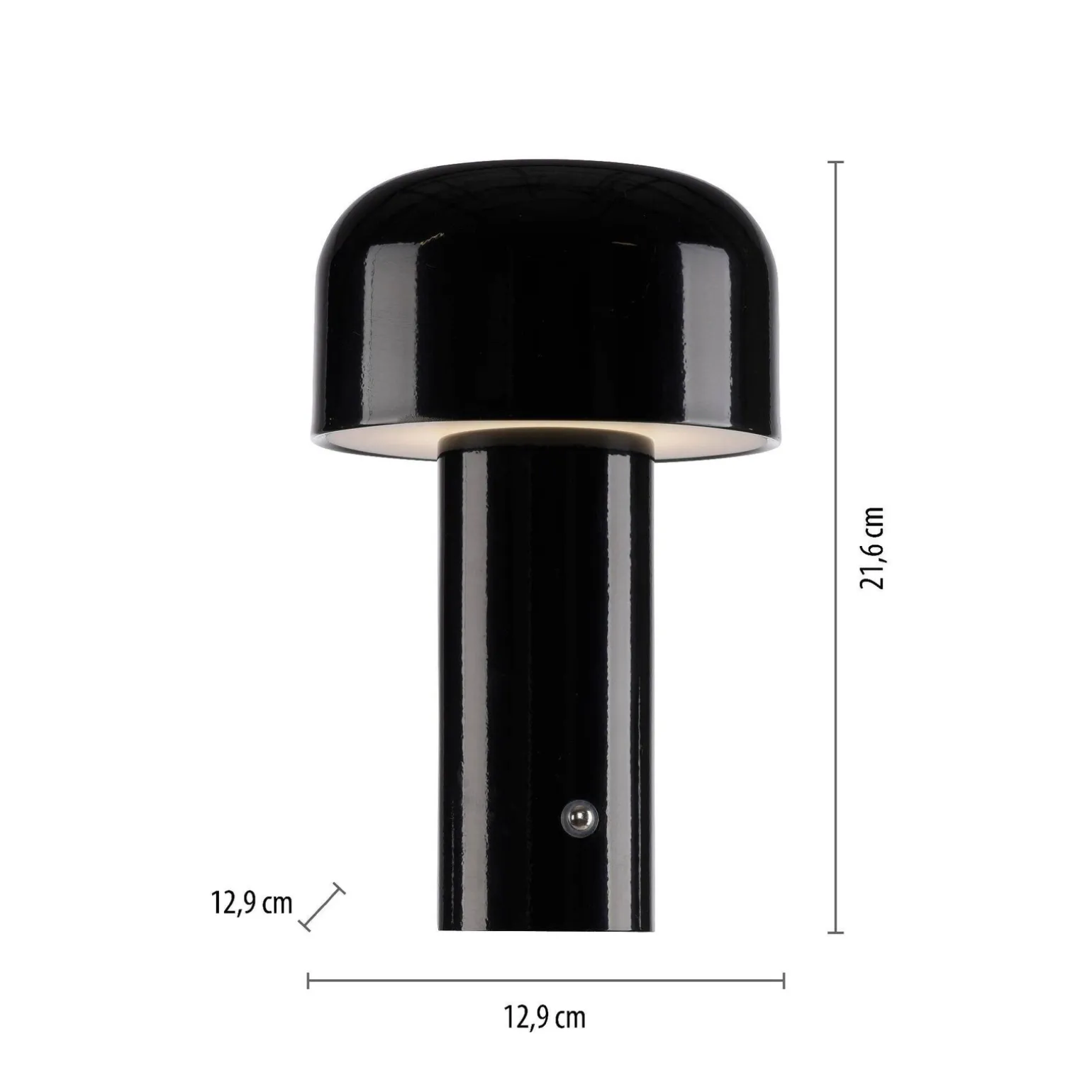 Przenośna, ładowalna lampa AGNES czarna (19190-18) - Paul Neuhaus