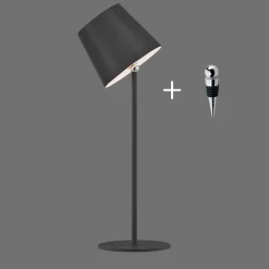 Przenośna, ładowana lampa stołowa BOTERIA CZARNY (19251-18) - Paul Neuhaus