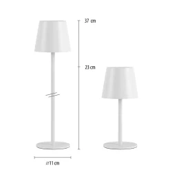 Przenośna, ładowana lampa stołowa BOTERIA BIAŁY (19251-16) - Paul Neuhaus