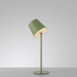 Przenośna, ładowana lampa stołowa BOTERIA ZIELONY (19251-43) - Paul Neuhaus