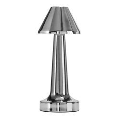 Przenośna lampa z dotykowym włącznikiem TAVOLO B srebrna 22 cm (ST-8127T/B SILVER) - Step into Design