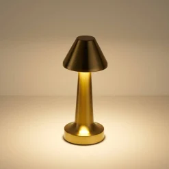 Przenośna lampa z dotykowym włącznikiem TAVOLO B złota 22 cm (ST-8127T/B GOLD) - Step into Design