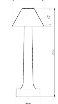 Przenośna lampa z dotykowym włącznikiem TAVOLO B złota 22 cm (ST-8127T/B GOLD) - Step into Design