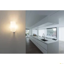 QUADRASS, lampa ścienna natynkowa indoor, E27, kolor biały (1003431) - SLV
