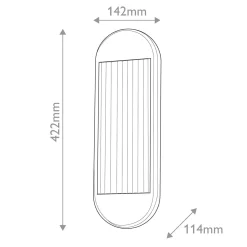 Średni kinkiet LED Palais - Polerowany nikiel (QN-PALAIS-W-M-PN) - Quintiesse
